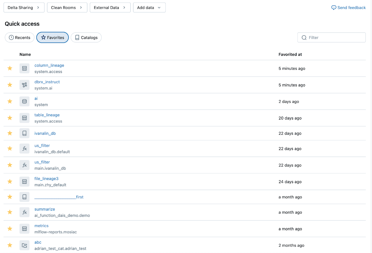 Catalog Explorer